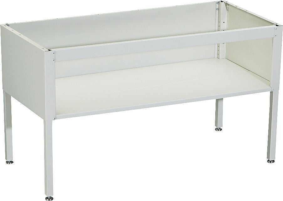 Safco® E-Z Sort® Mail Room Table Base & Shelf, Gray, 28"-36"H x 60"W x 30"D