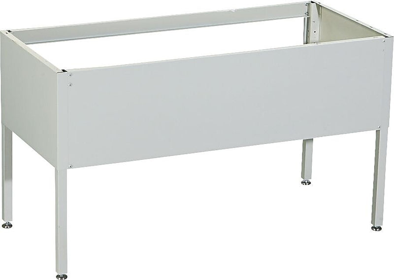 Safco® E-Z Sort® Mail Room Table Base & Shelf, Gray, 28"-36"H x 60"W x 30"D