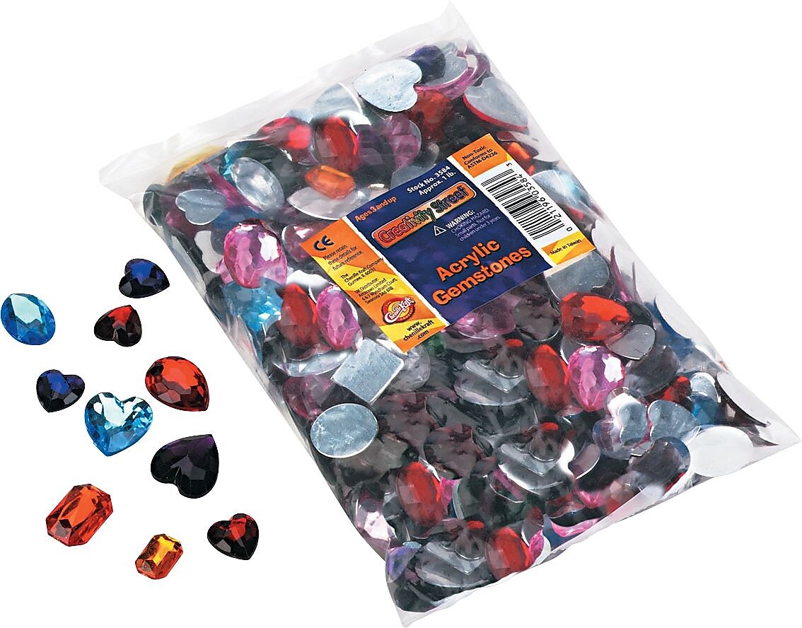 Acrylic Gemstones Classroom Pack, 1-lb. Pack