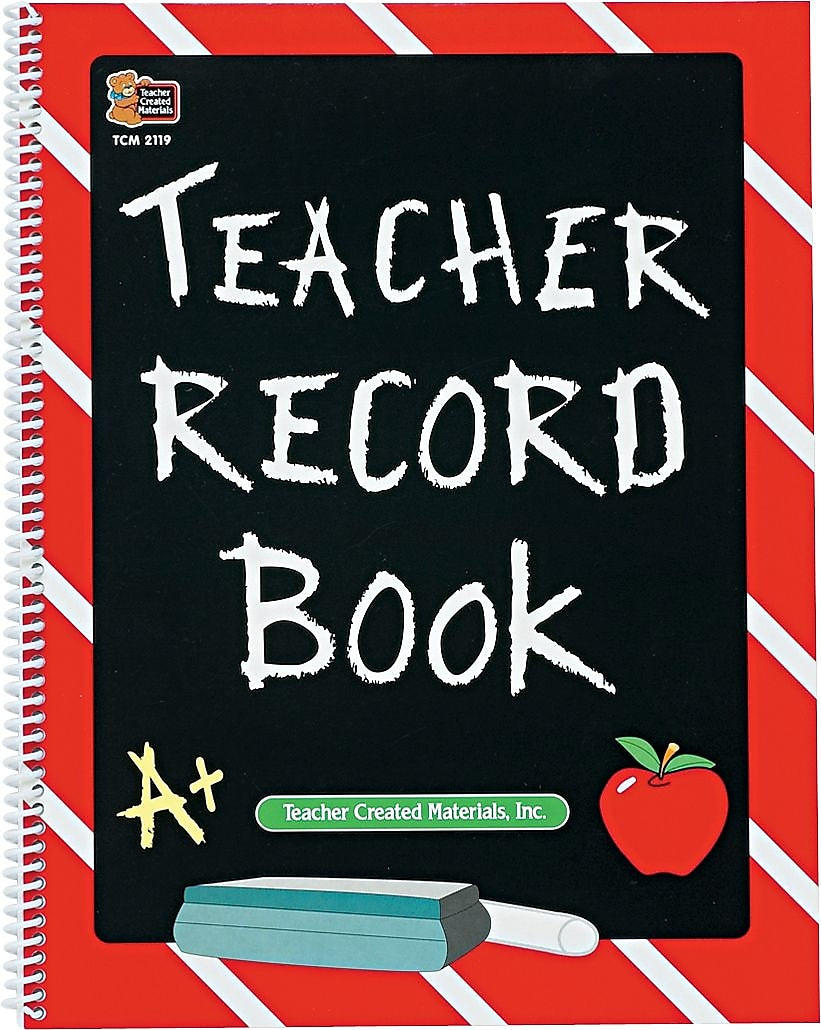 Teacher Created Resources Record Book, Spiral-Bound, 8 1/2" x 11", 64 Pages (TCR2119)