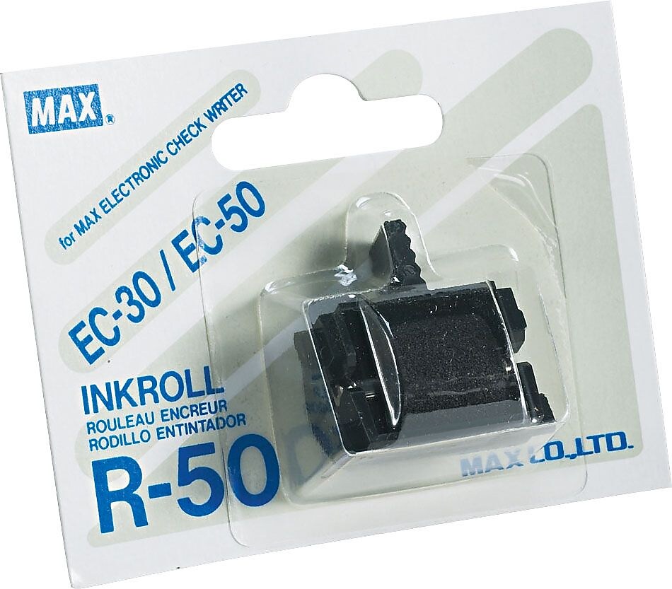 Max R50 Additional Black Replacement Ink Roller, For Max CheckWriter