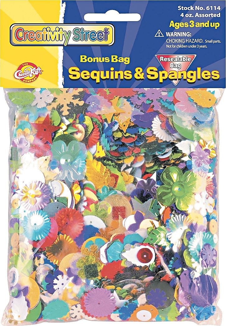 Chenille Kraft Company Creativity Street Sequins and Spangles Assortment