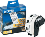 Brother DK-1218 Round Paper Labels, 94/100" x 94/100", Black on White, 1,000 Labels/Roll (DK-1218)