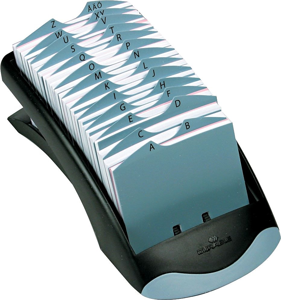 Durable TELINDEX Desk Vegas A-Z Address Index, Black (2412-01)