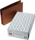 Pendaflex Reinforced File Pocket, 5 1/4" Expansion, Legal Size, Redrope, 10/Box (95545)