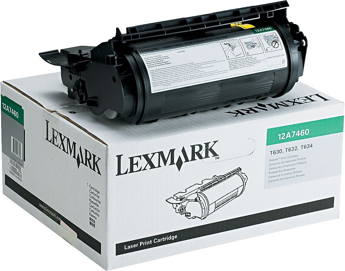 Lexmark 12A7460 Black Standard Yield Toner Cartridge