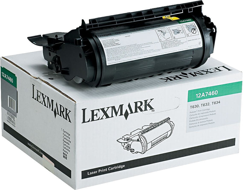 Lexmark 12A7460 Black Standard Yield Toner Cartridge