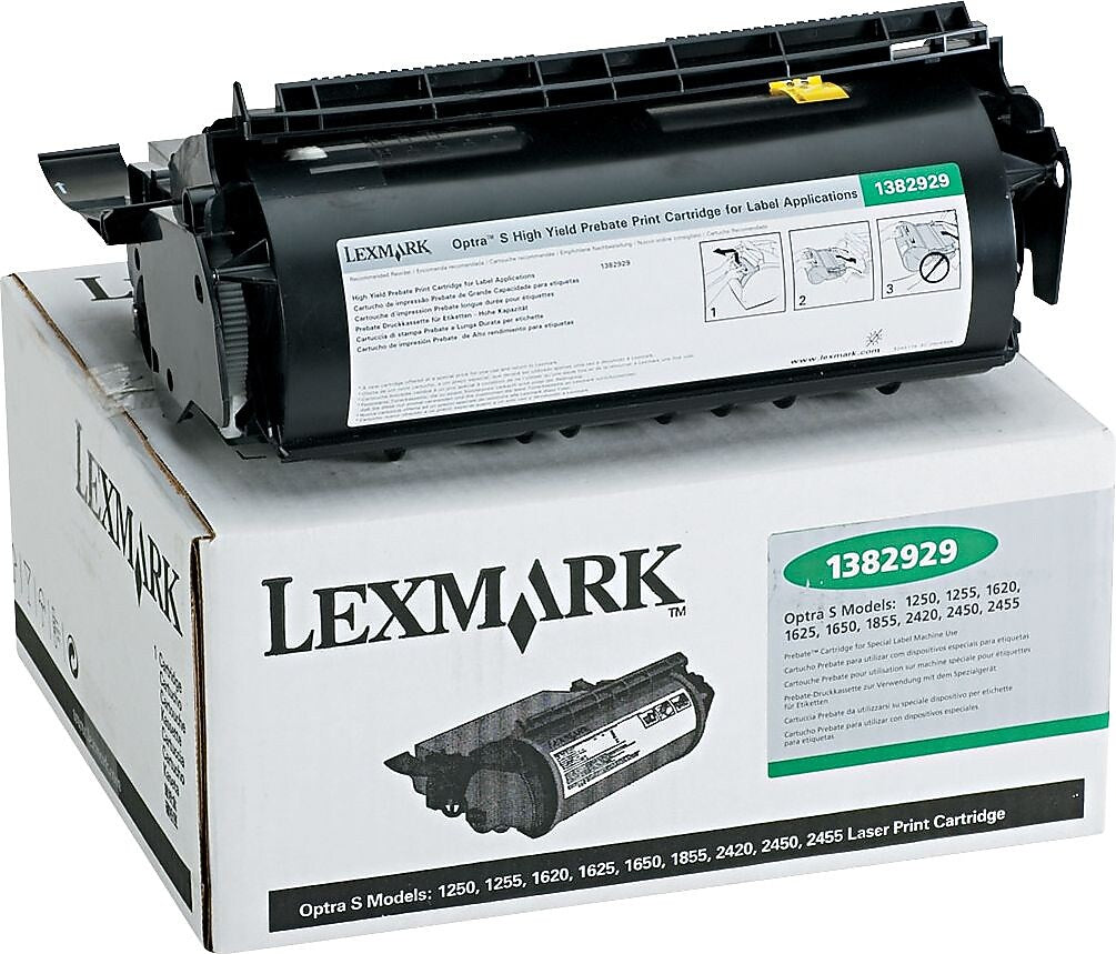 Lexmark 1382929 Black High Yield Toner Cartridge