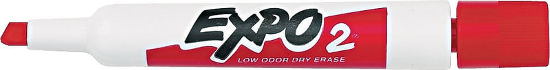 Expo Dry Erase Marker, Chisel Tip, Red Ink (80002)