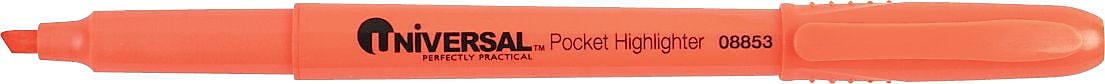 Magna Visual Pocket Highlighter, Chisel Tip, Fluorescent Orange Ink