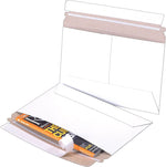 Self-Seal Side Loading Stayflats Mailers, White, 12 1/4" x 9 3/4", 100/Pk
