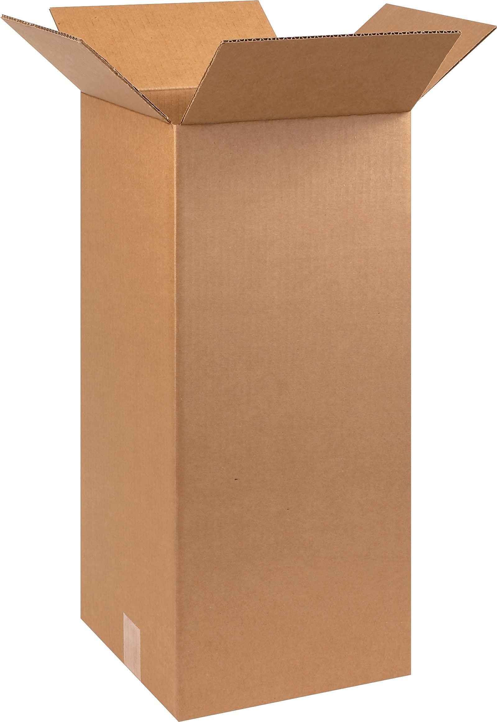 10" x 10" x 24" Shipping Boxes, 32 ECT, Brown, 25/Bundle (101024)