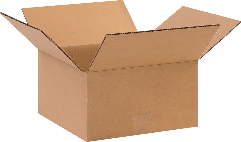 10" x 10" x 5" Shipping Boxes, 32 ECT Brown, 25/Bundle (10105)