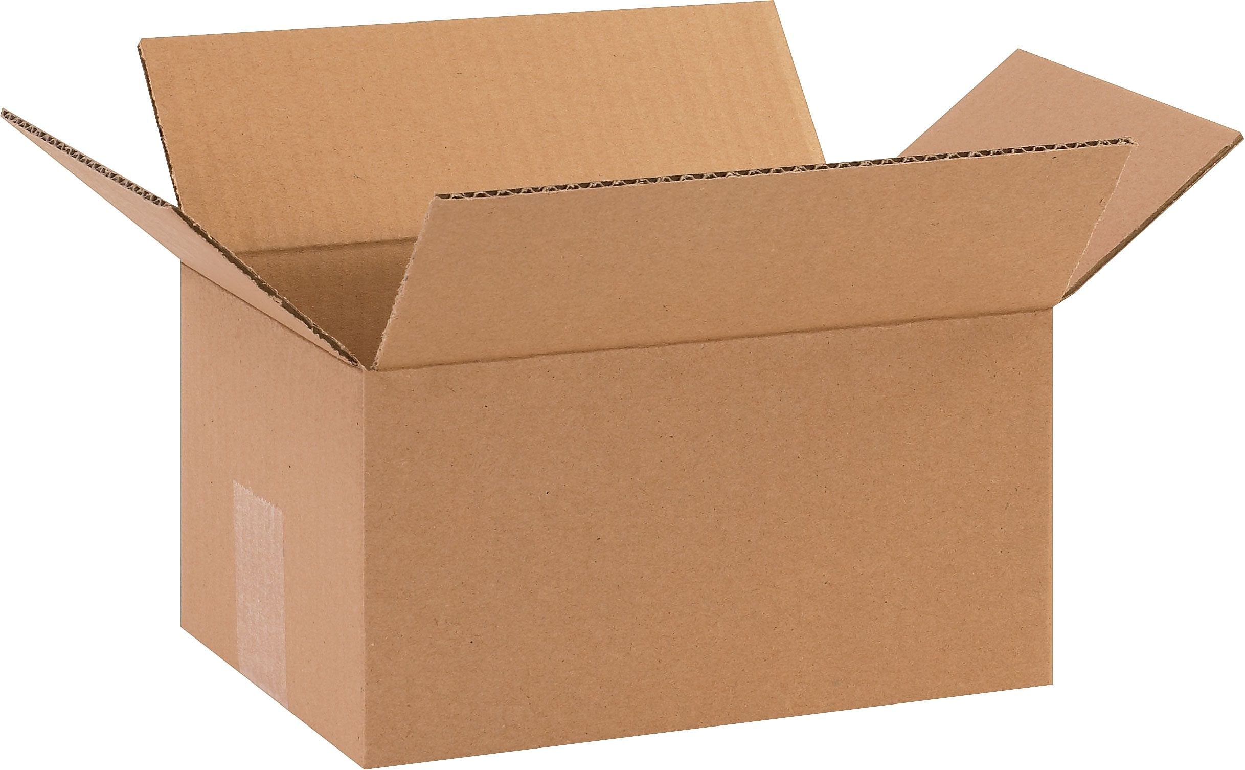 10" x 7" x 5" Corrugated Kraft Boxes, 25/Bundle (BS100705X)