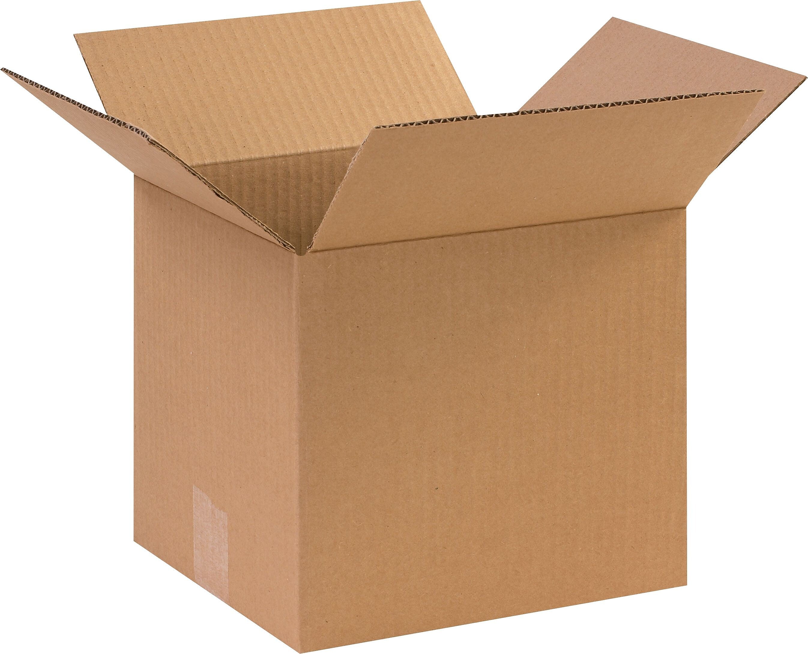 10" x 9" x 9" Shipping Boxes, 32 ECT, Brown, 25/Bundle (1099)