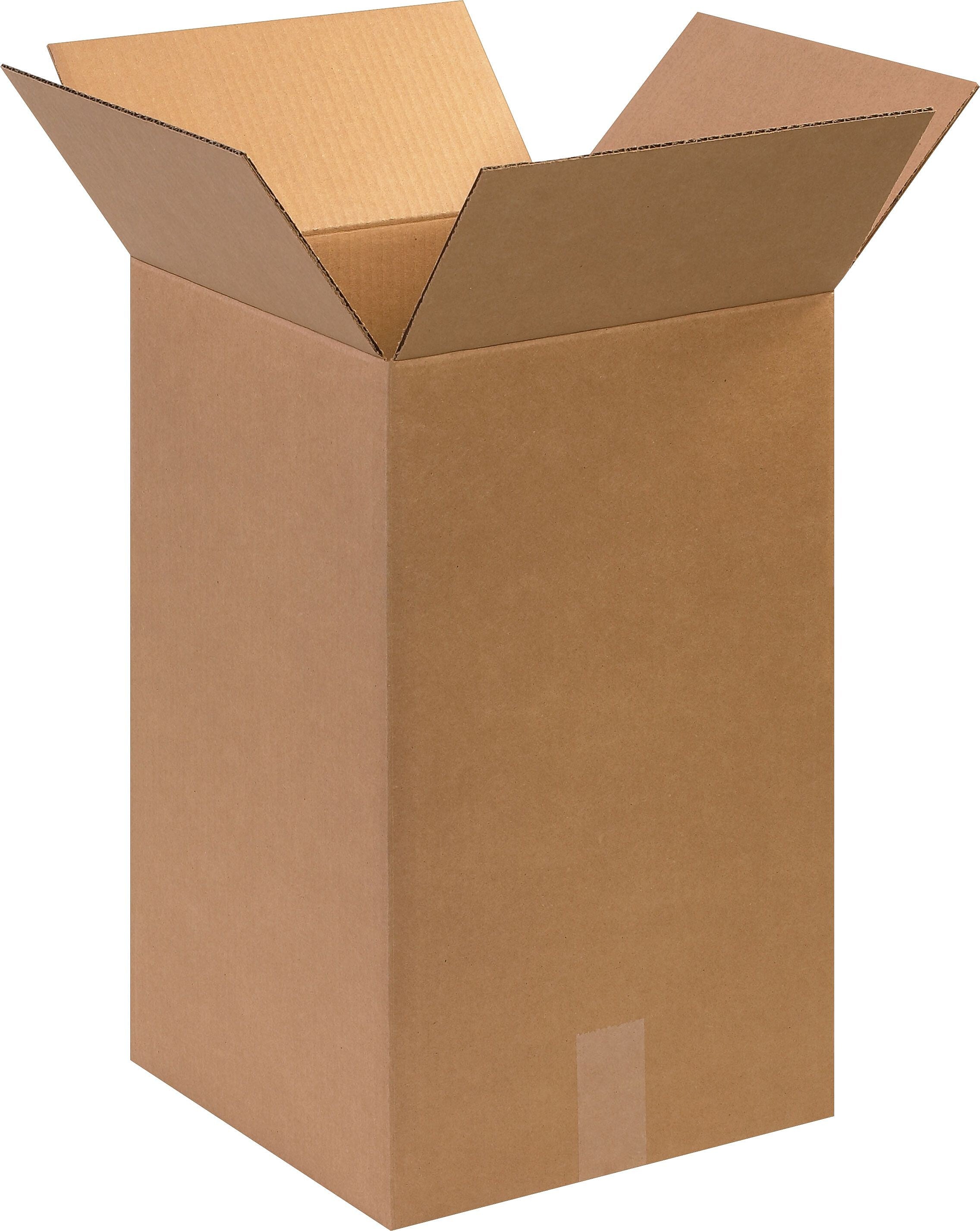 12" x 12" x 20" Shipping Boxes, 32 ECT, Brown, 25/Bundle (121220)