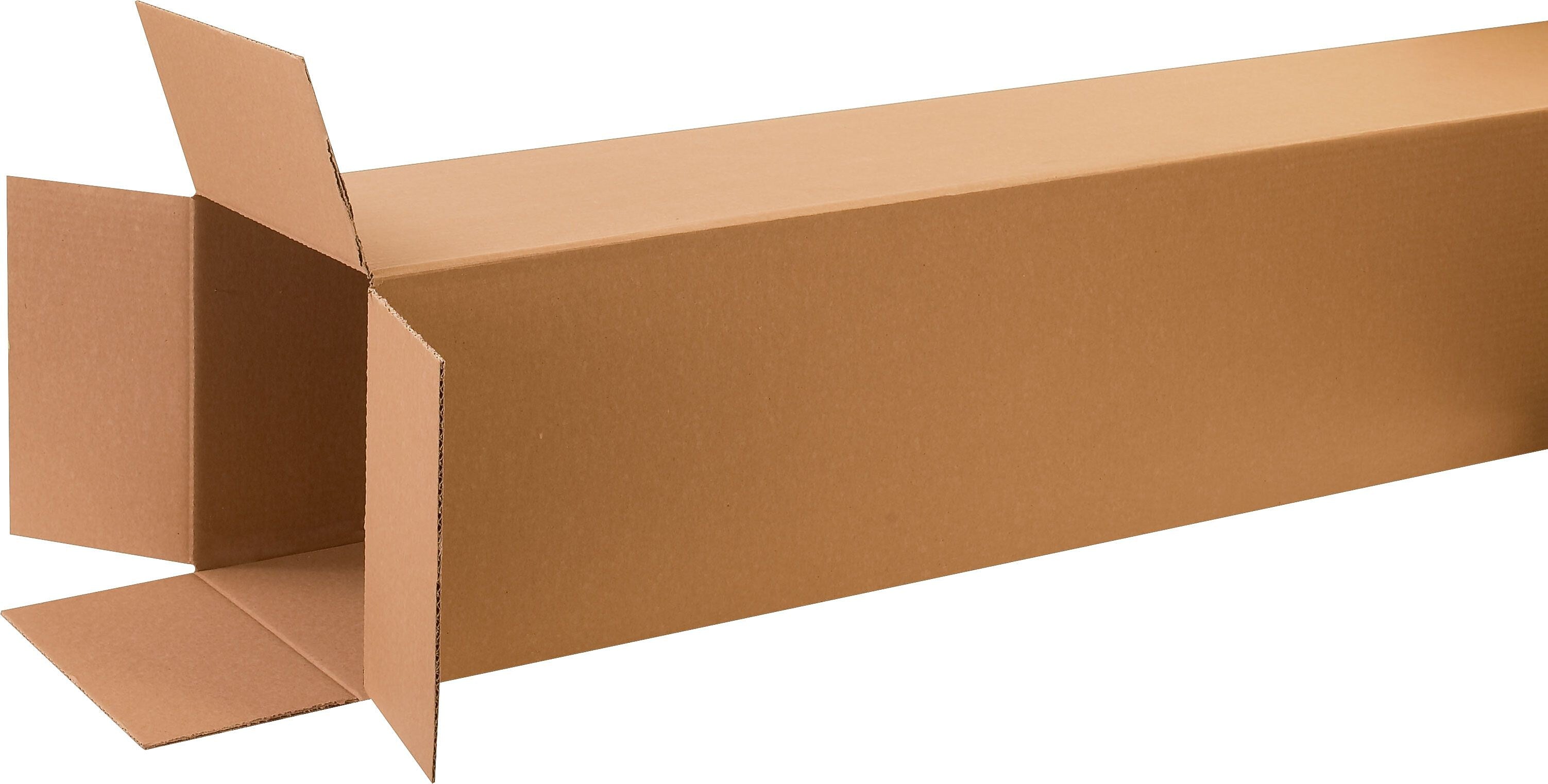 12" x 12" x 60" Shipping Boxes, 32 ECT, Kraft, 10/Bundle (BS121260)