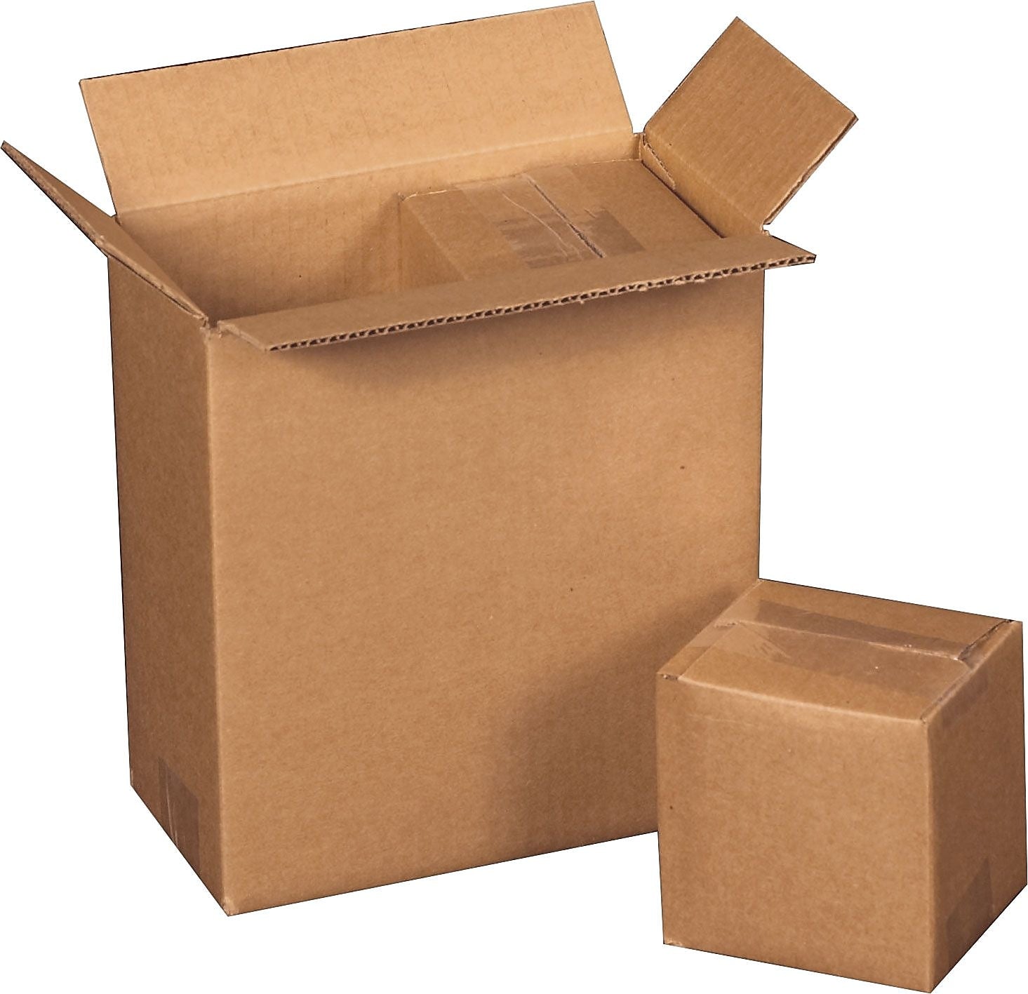 12.75" x 6.38" x 13.5" Shipping Boxes, 32 ECT, Brown, 25/Bundle (12613)