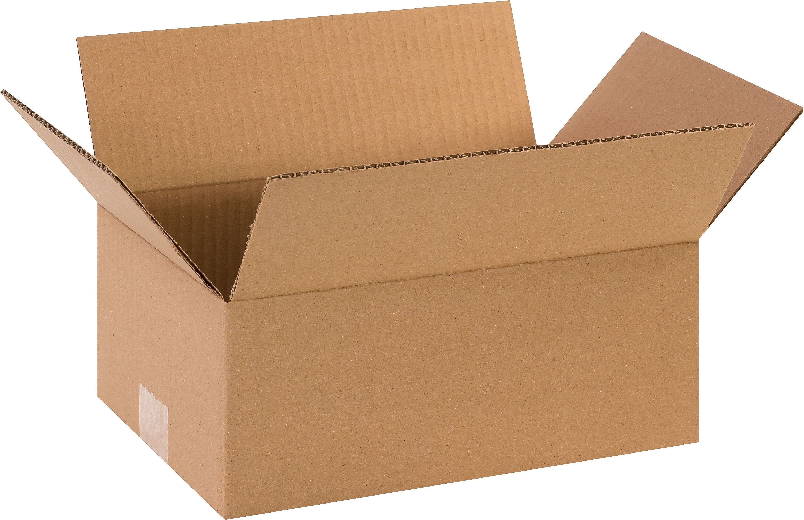 12" x 8" x 5" Shipping Boxes, 32 ECT, Brown, 25/Bundle (1285)