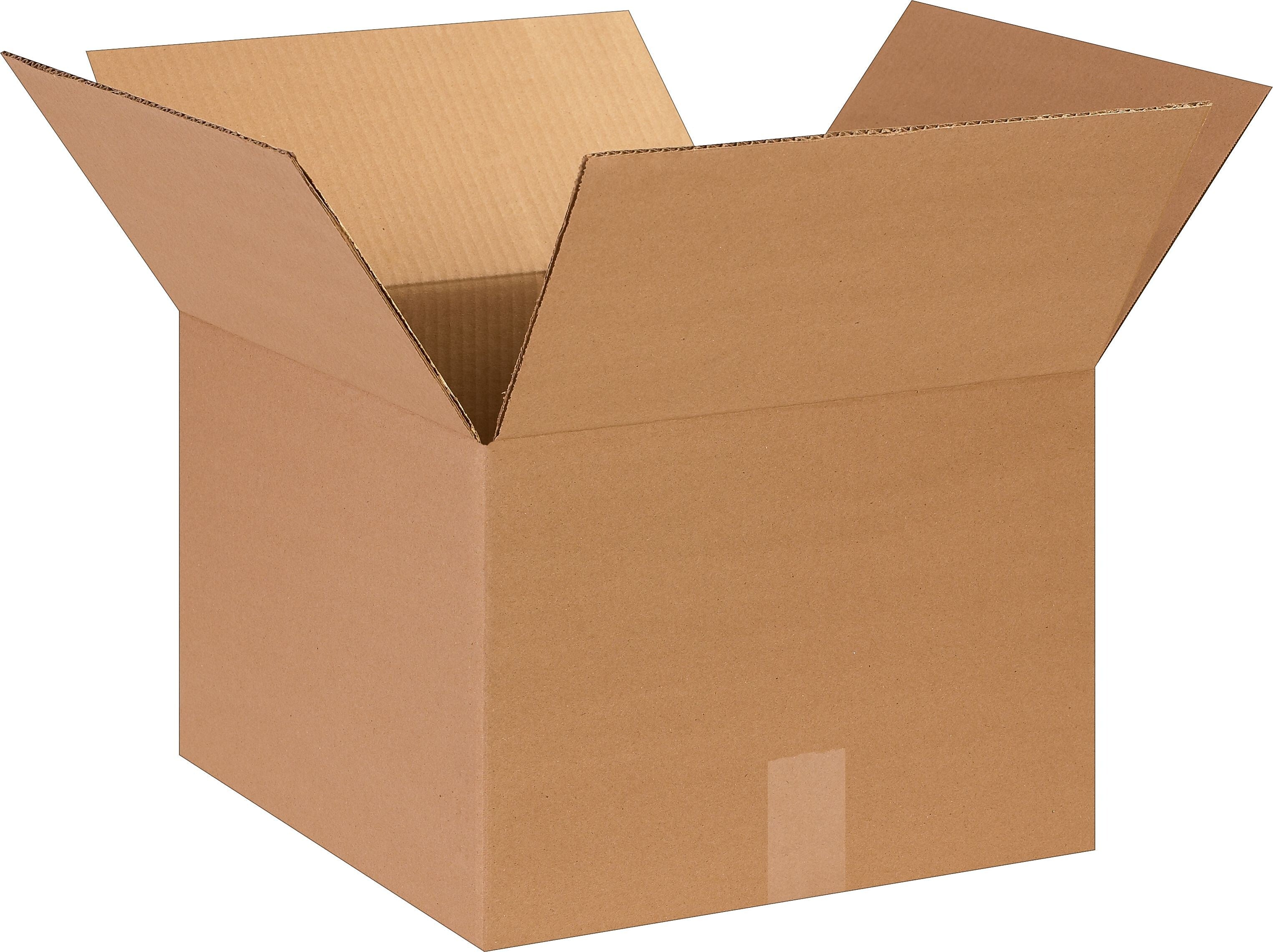14" x 14" x 10" Shipping Boxes, 32 ECT, Kraft, 25/Bundle (BS141410)