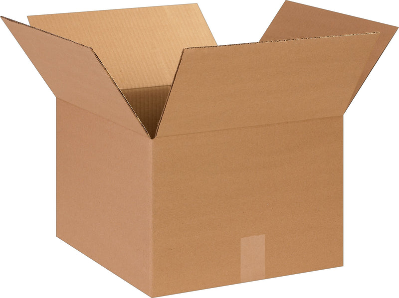 14" x 14" x 10" Shipping Boxes, 32 ECT, Kraft, 25/Bundle (BS141410)