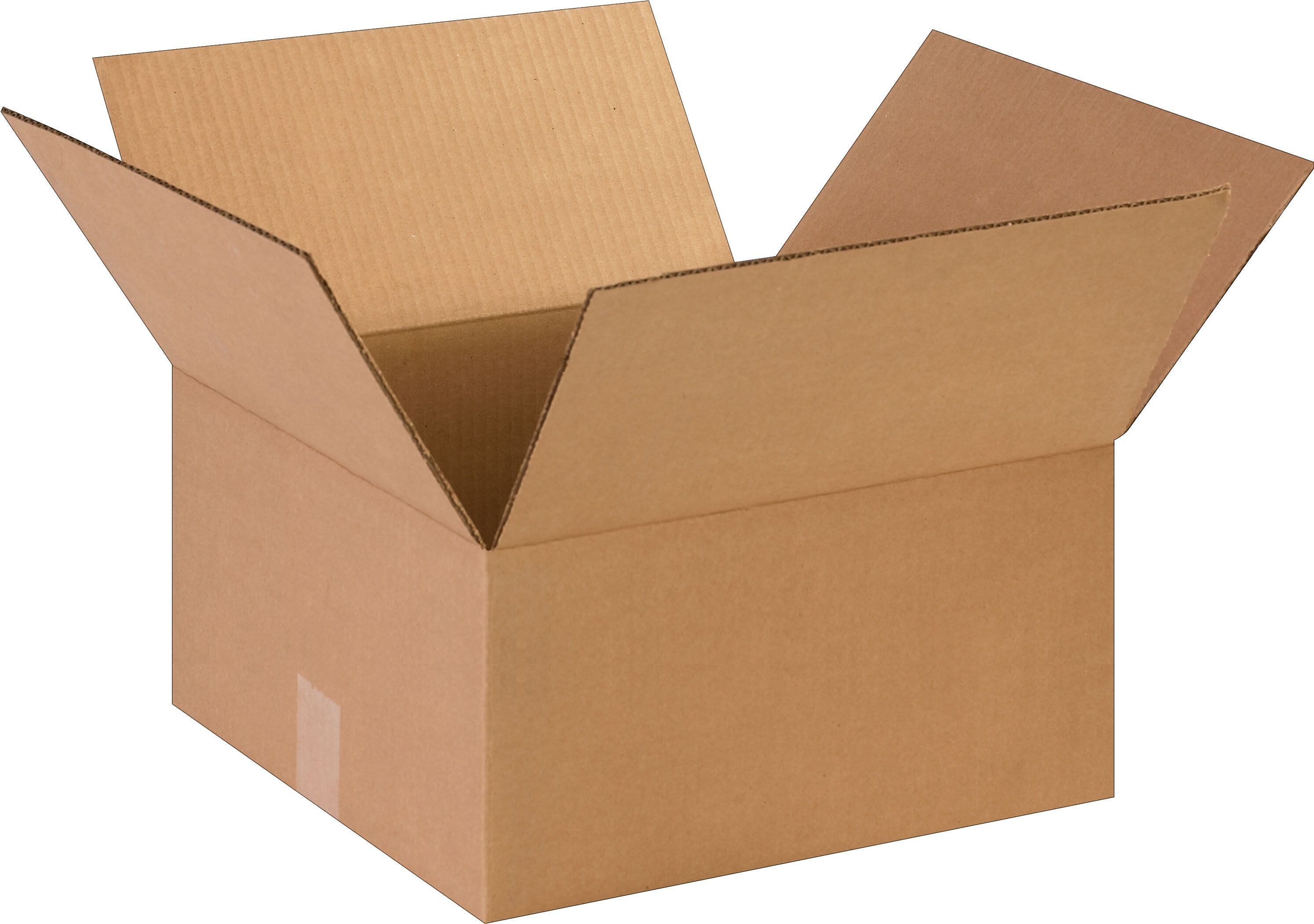 14" x 14" x 7" Shipping Boxes, 32 ECT, Brown, 25/Bundle (14147)