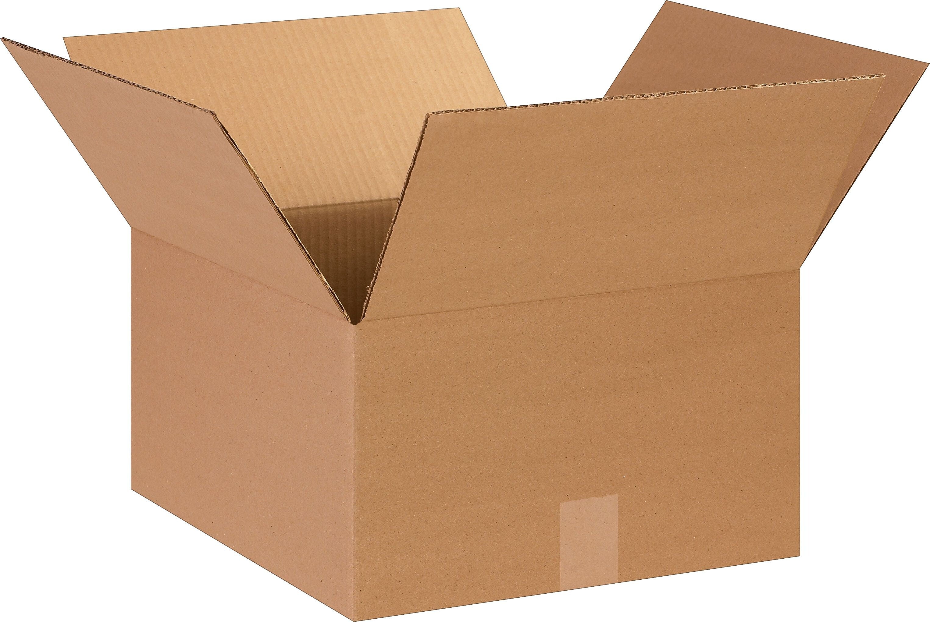 14" x 14" x 8" Corrugated Kraft Boxes, 25/Bundle (BS141408X)