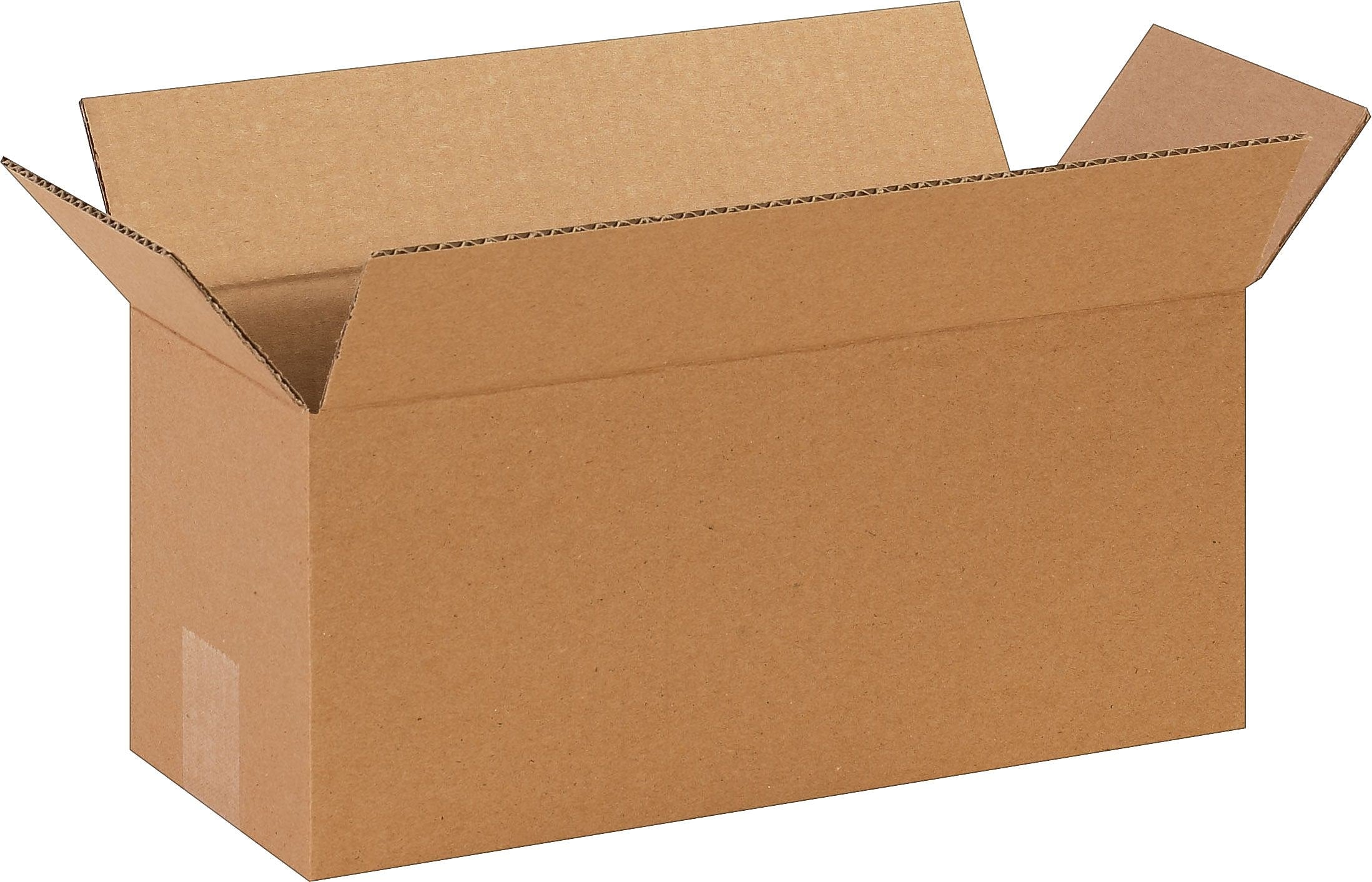 14" x 6" x 6" Shipping Boxes, 32 ECT, Brown, 25/Bundle (1466)
