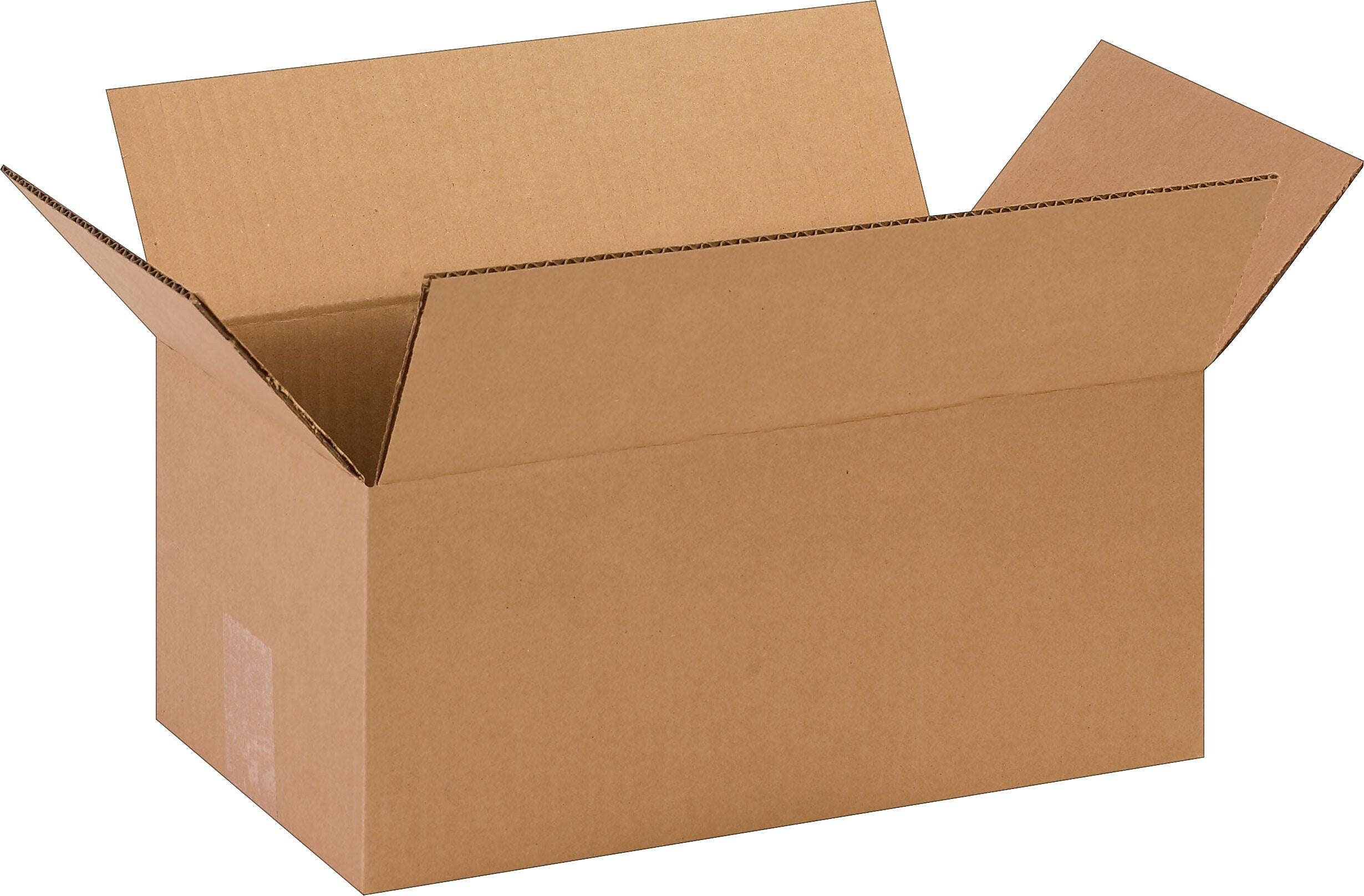 14" x 8" x 6" Shipping Boxes, 32 ECT, Kraft, 25/Bundle (BS140806)