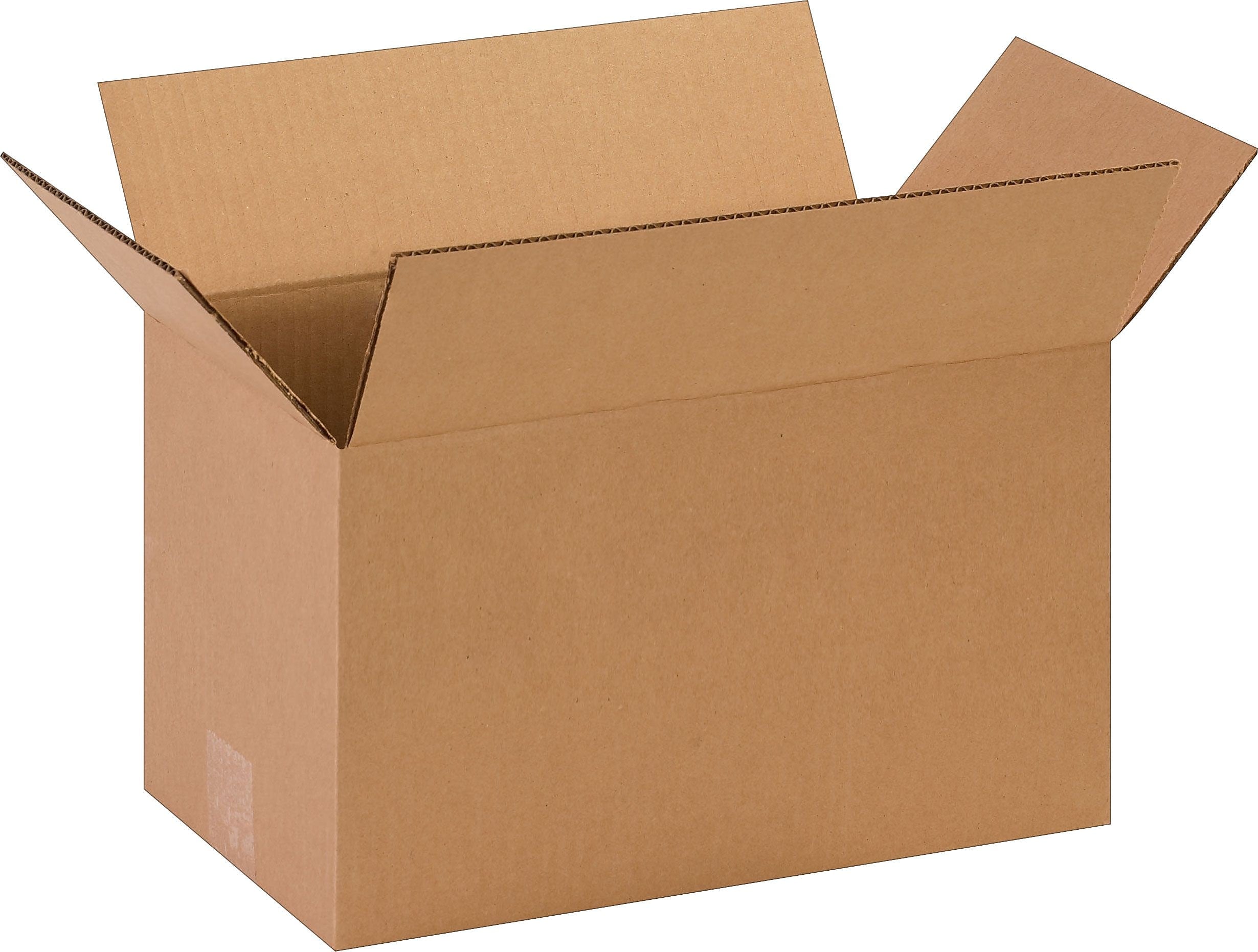14" x 8" x 8" Shipping Boxes, 32 ECT, Brown, 25/Bundle (1488)