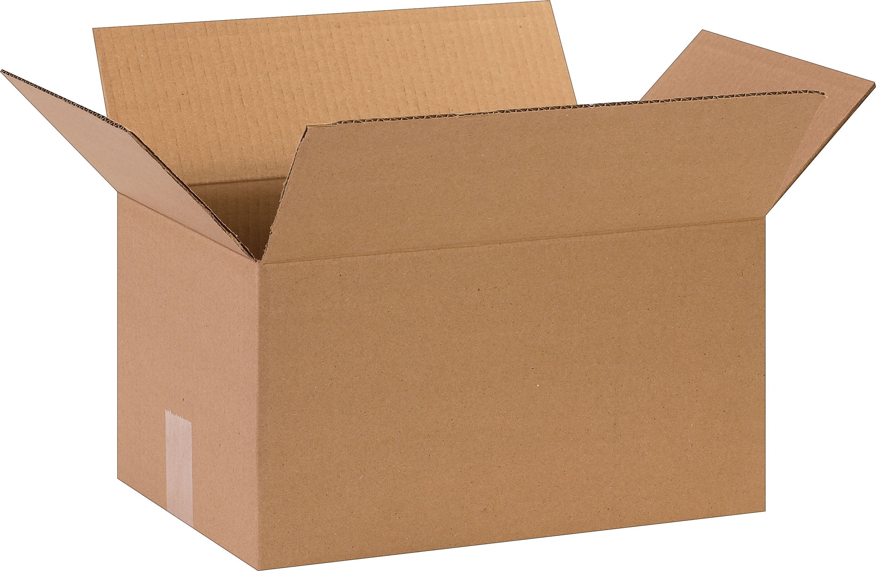 15" x 10" x 8" Shipping Boxes, 32 ECT, Brown, 25/Bundle (15108)