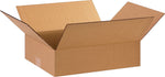 15" x 12" x 4" Shipping Boxes, 32 ECT, Brown, 25/Bundle (15124)
