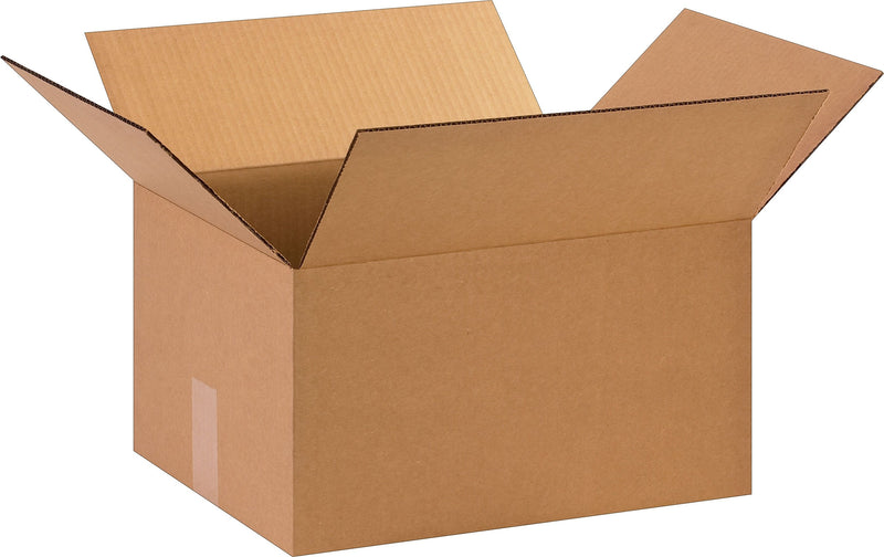 15" x 12" x 8" Shipping Boxes, 32 ECT, Kraft, 25/Bundle (BS151208)