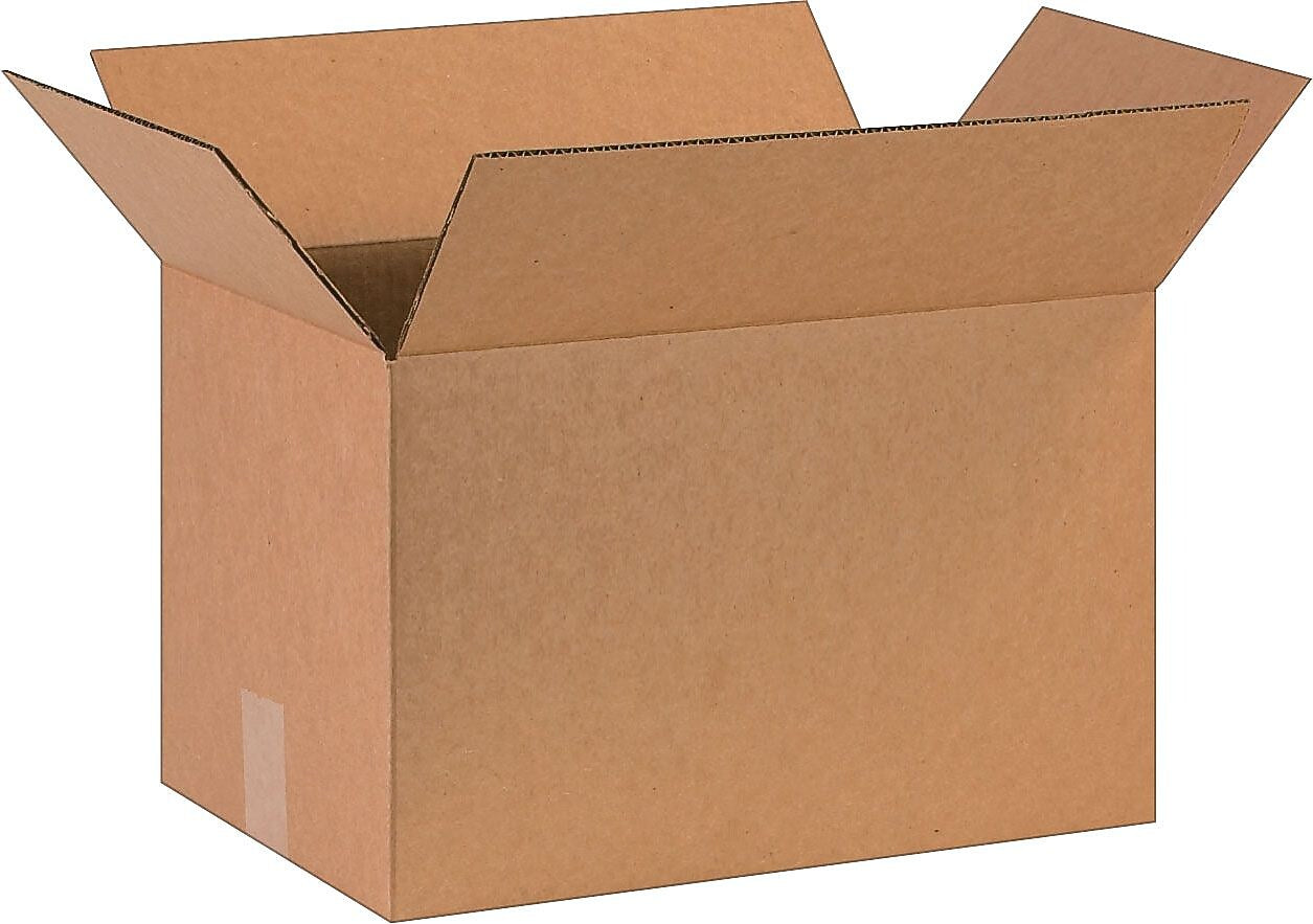 16" x 10" x 10" Shipping Boxes, 32 ECT, Kraft, 25/Bundle (BS161010)