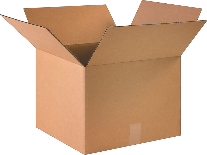 16" x 16" x 12" Shipping Boxes, 32 ECT, Brown, 25/Bundle (161612)