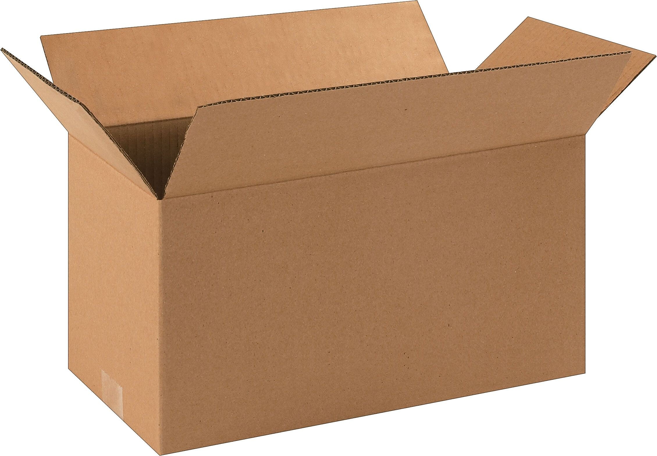16" x 8" x 8" Shipping Boxes, 32 ECT, Kraft, 25/Bundle (BS160808)
