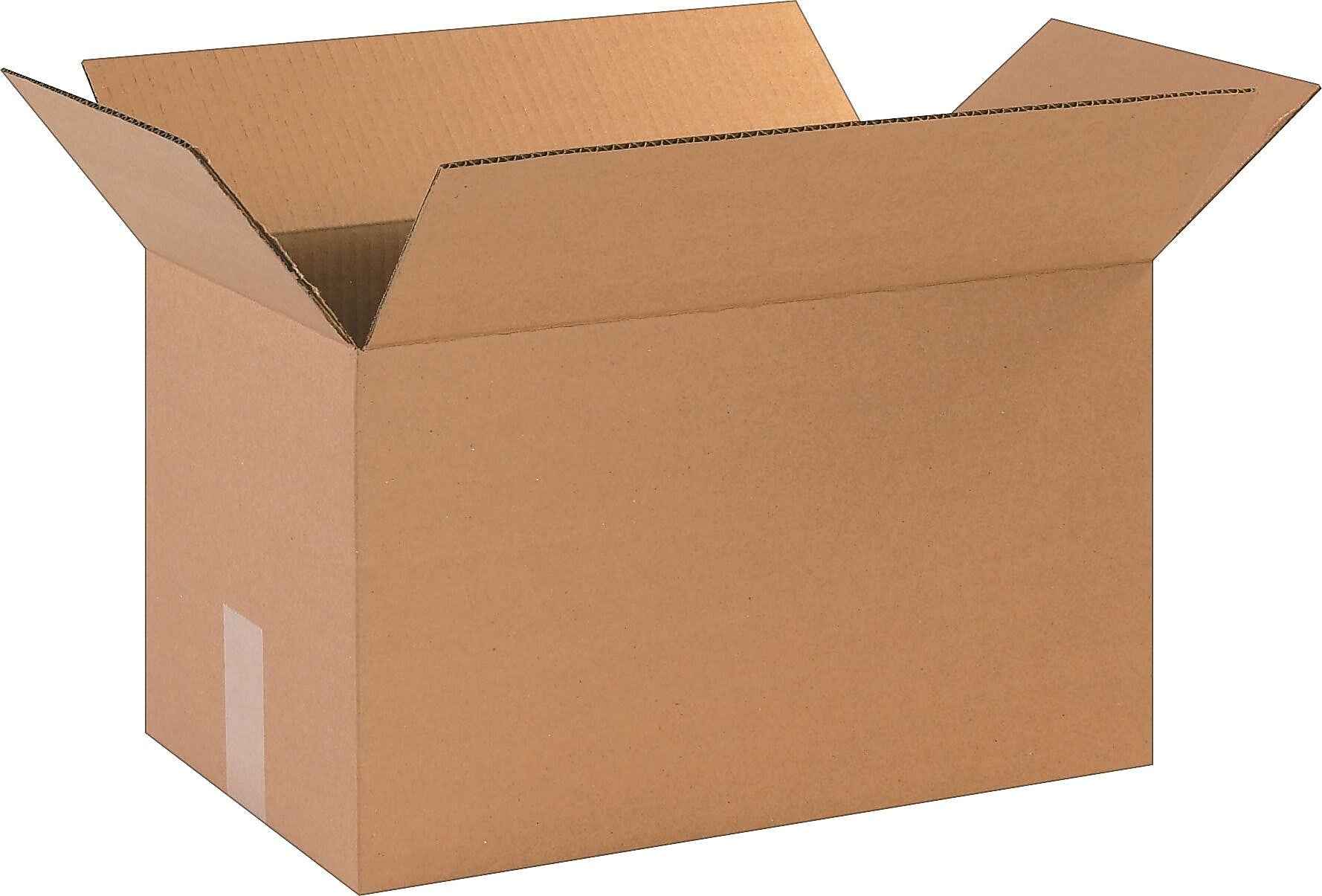 17" x 10" x 10" Shipping Boxes, 32 ECT, Brown, 25/Bundle (171010)
