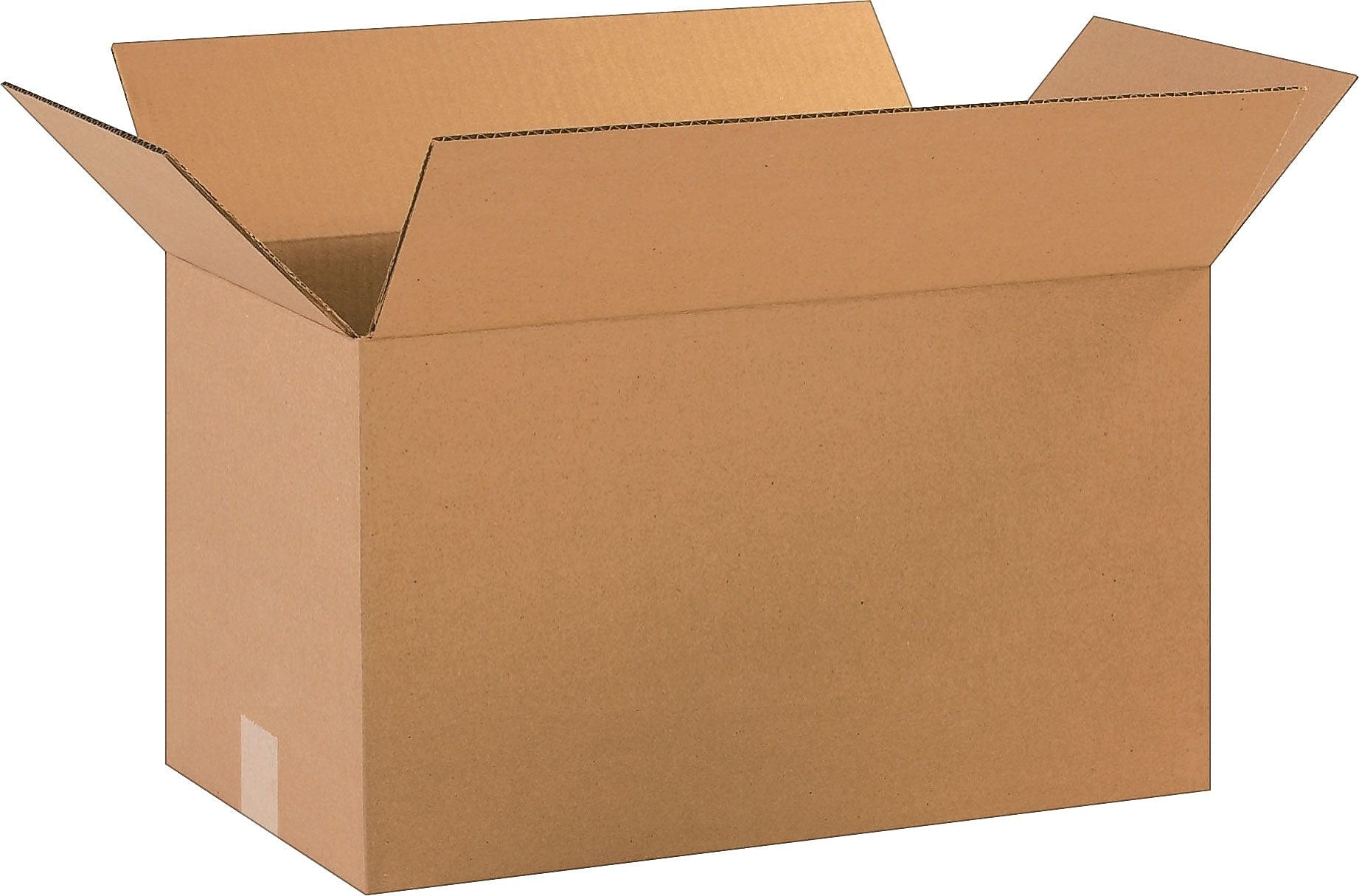 18" x 10" x 10" Shipping Boxes, 32 ECT Brown, 25/Bundle (181010)