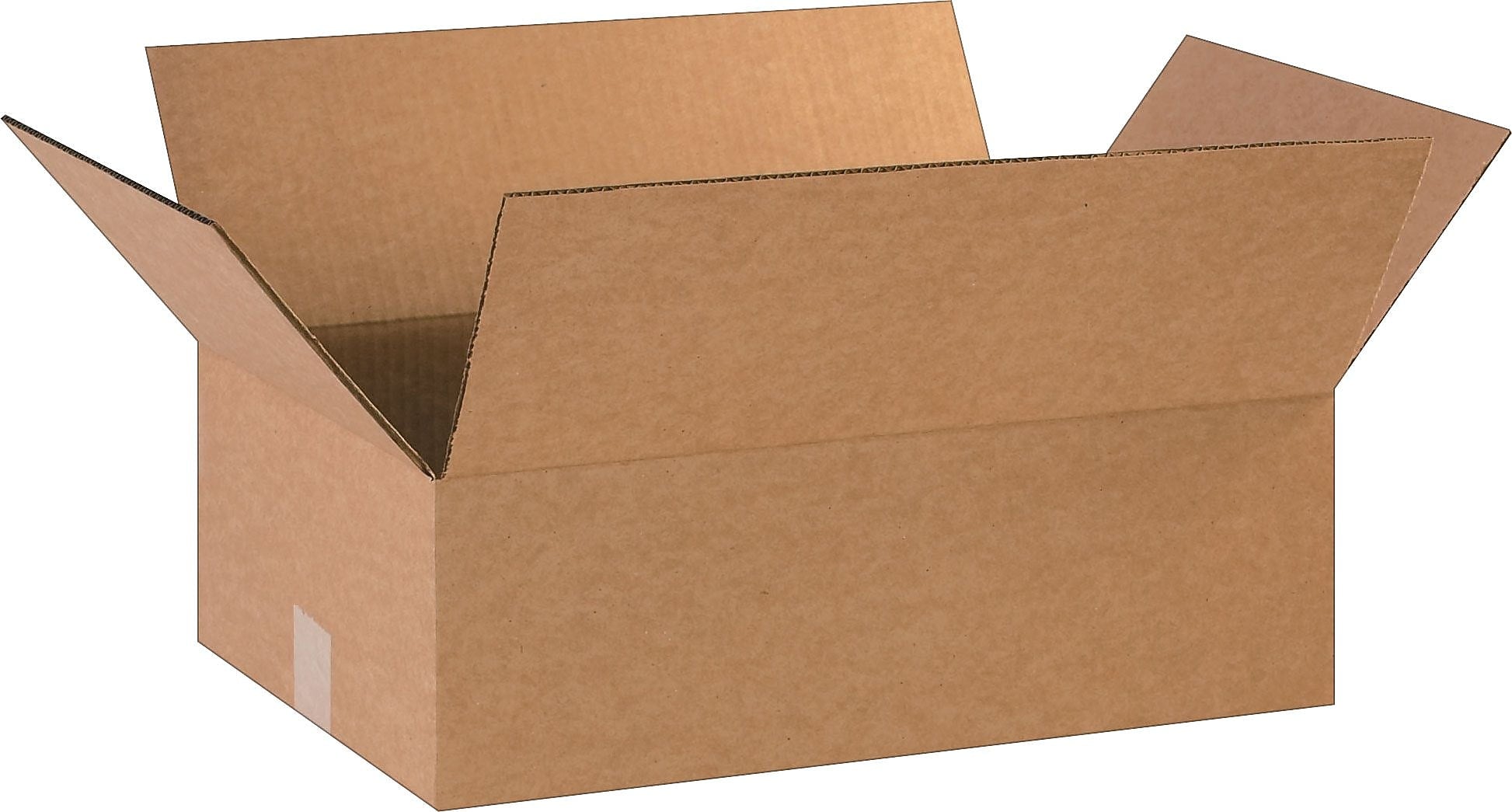 18" x 12" x 6" Standard Shipping Boxes, 32 ECT, Kraft, 25/Bundle (181206)