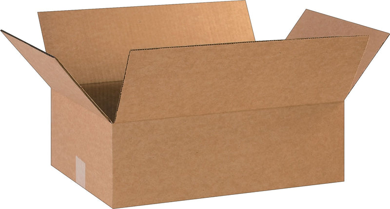 18" x 12" x 6" Standard Shipping Boxes, 32 ECT, Kraft, 25/Bundle (181206)