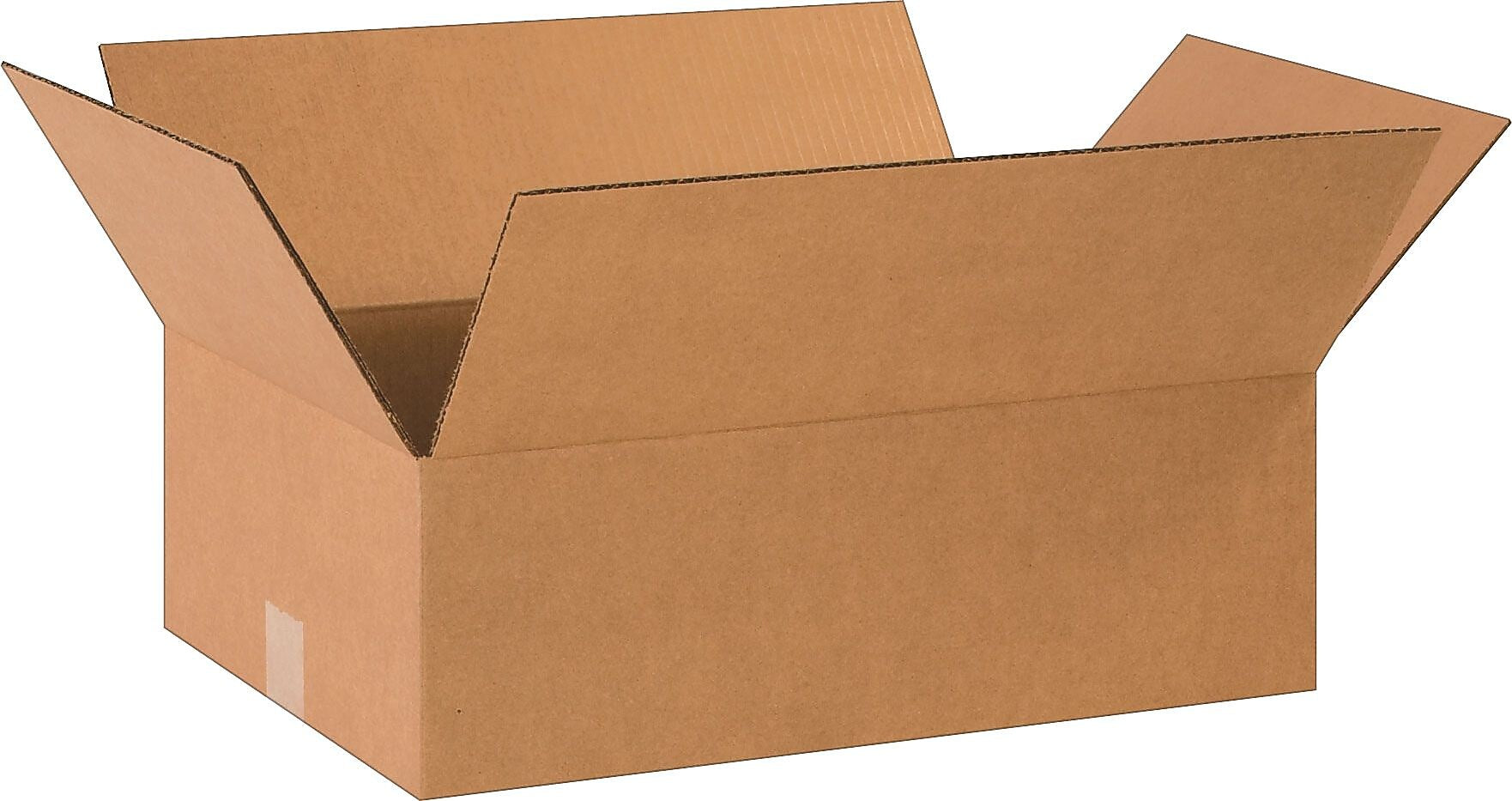 18.5" x 12.5" x 6" Shipping Boxes, 32 ECT, Brown, 25/Bundle (18126R)