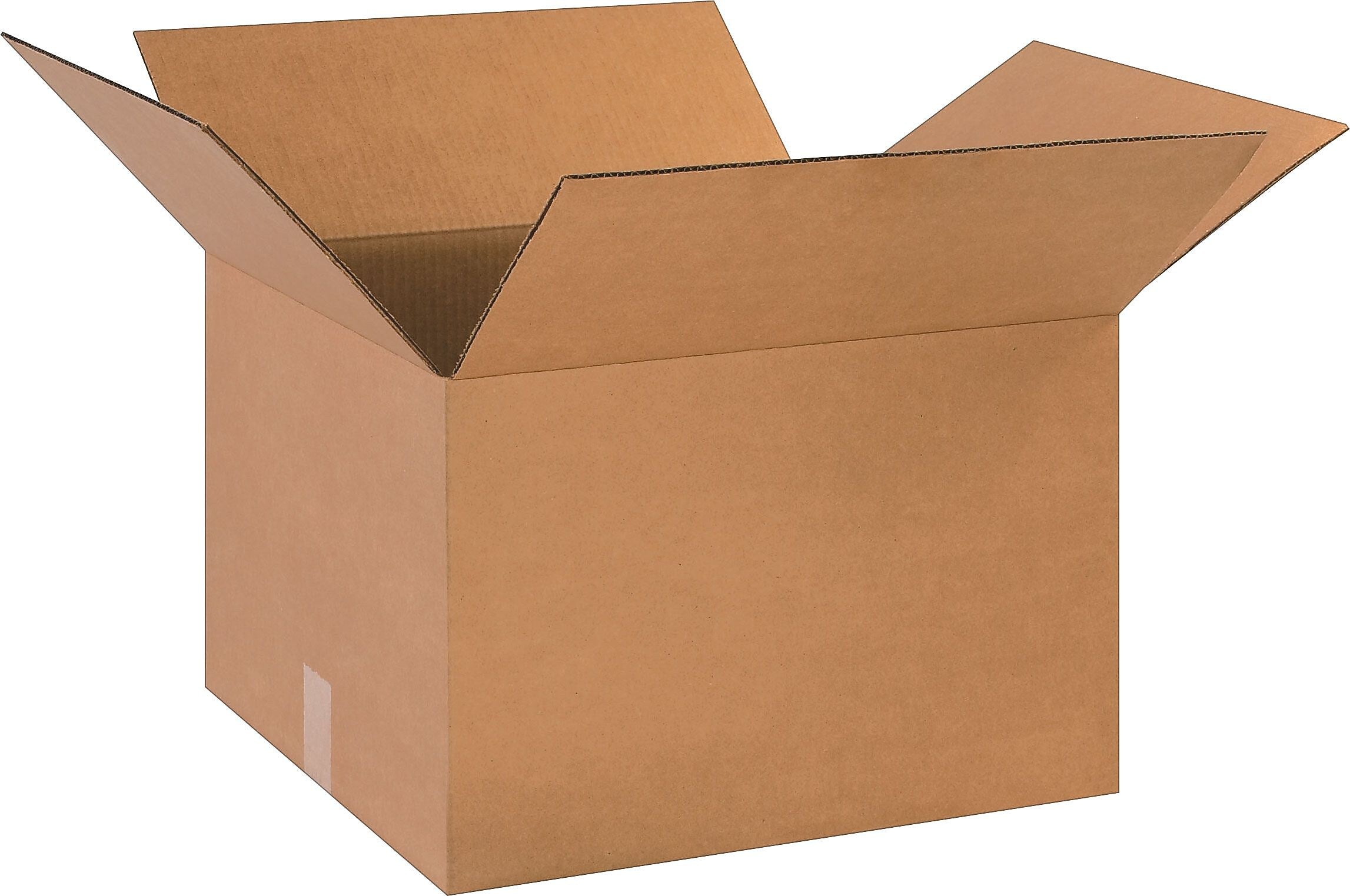 18" x 16" x 12" Shipping Boxes, 32 ECT, Kraft, 25/Bundle (BS181612)