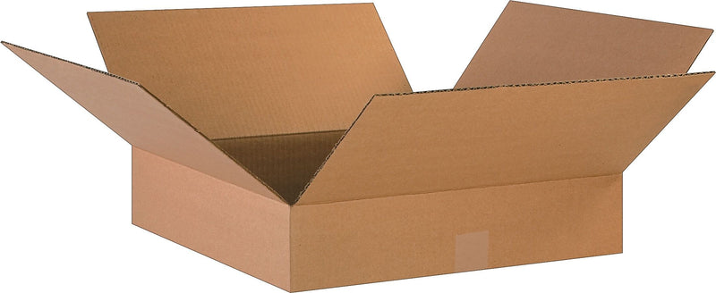 18" x 18" x 4" Shipping Boxes, 32 ECT, Kraft, 25/Bundle (BS181804)