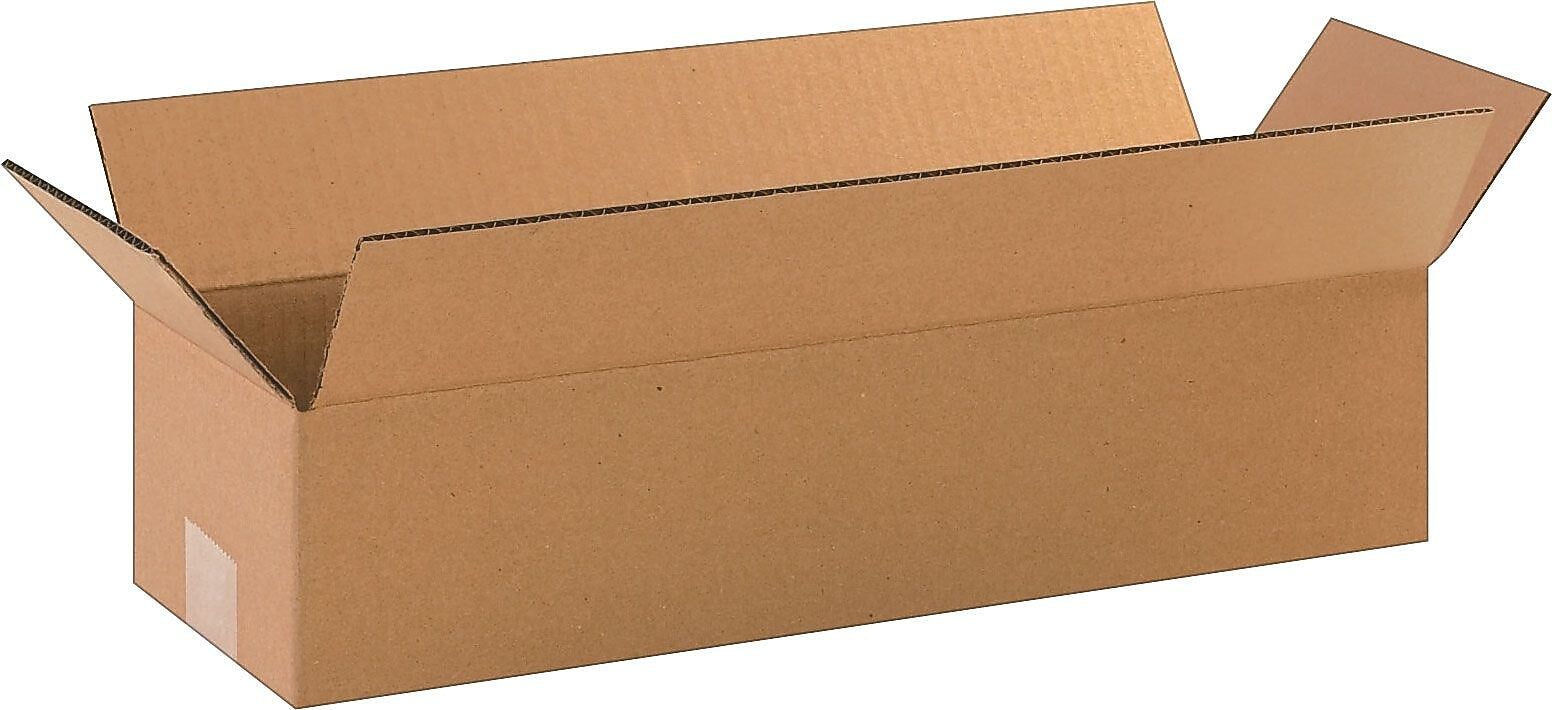 18" x 6" x 4" Shipping Boxes, 32 ECT, Brown, 25/Bundle (1864)