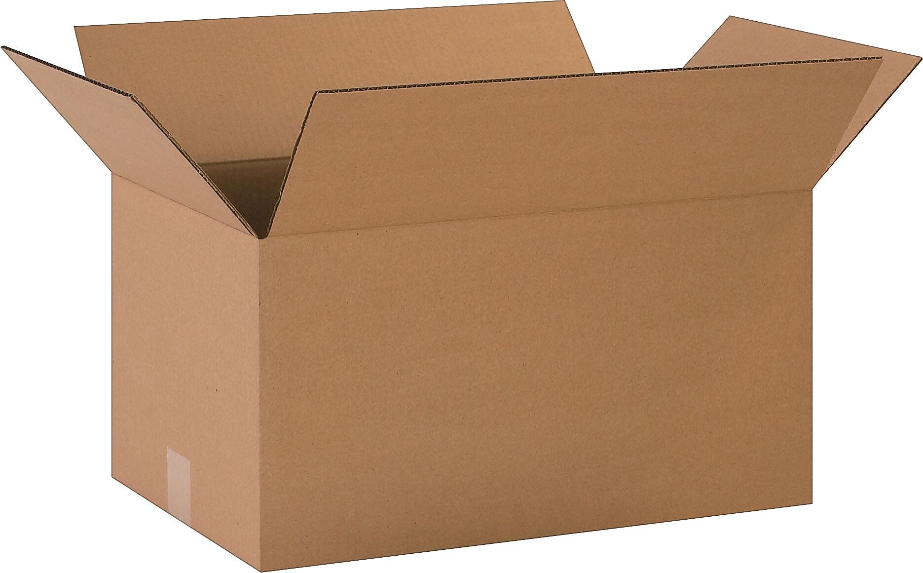 20" x 12" x 10" Shipping Boxes, 32 ECT, Brown, 20/Bundle (201210)