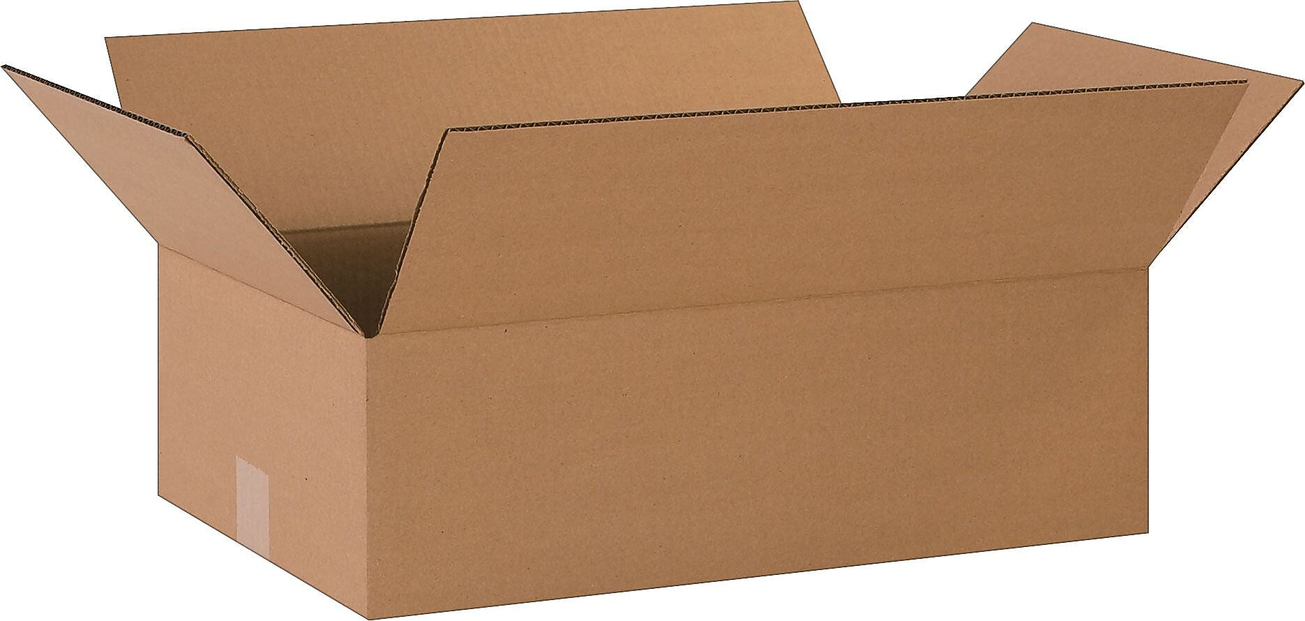 20" x 12" x 6" Shipping Boxes, 32 ECT, Brown, 25/Bundle (20126)
