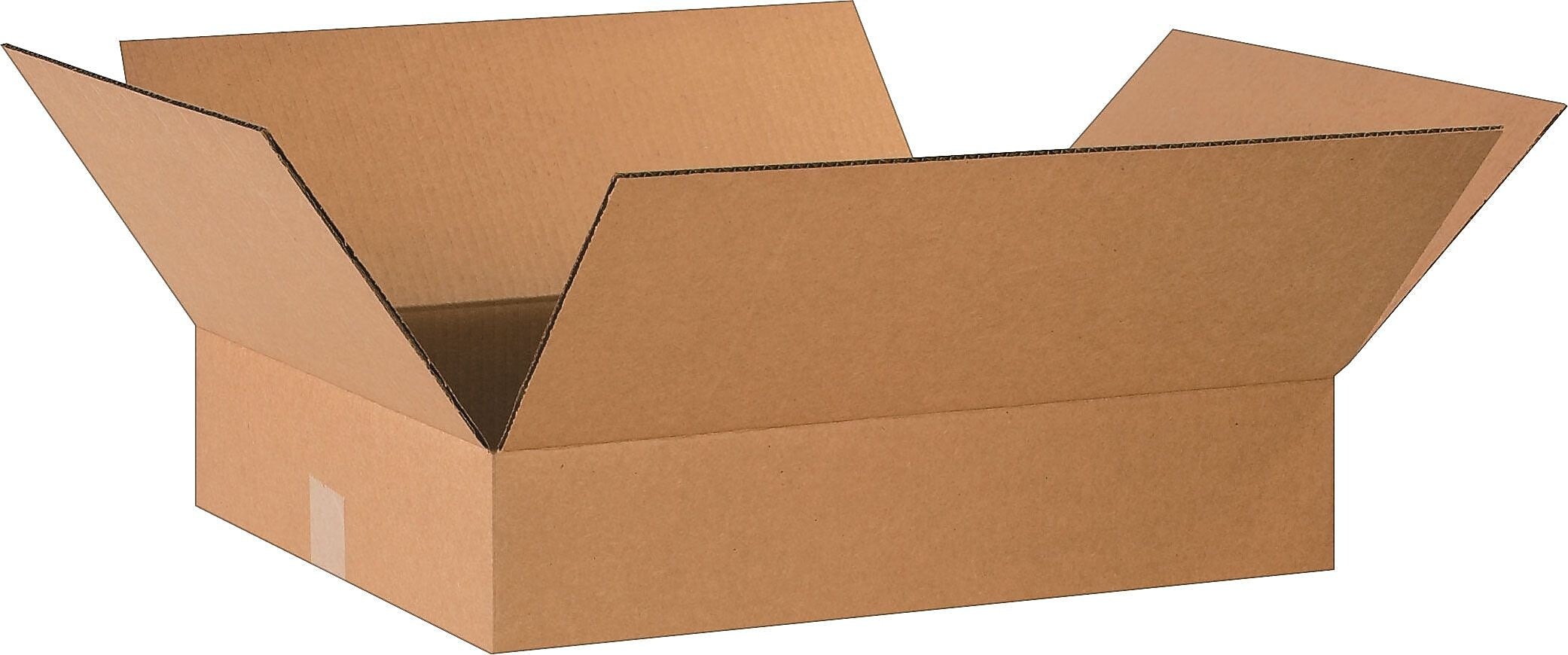 SI Products 20" x 16" x 4" Shipping Boxes, 32 ECT, Kraft, 25/Bundle (BS201604)