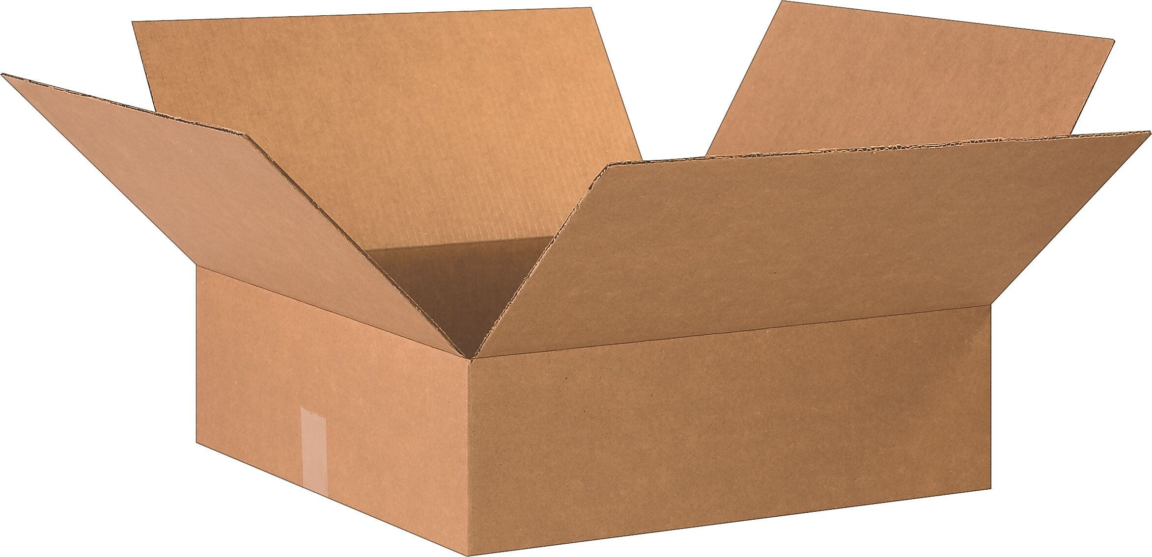 20" x 20" x 6" Shipping Boxes, 32 ECT, Brown, 15/Bundle (20206)