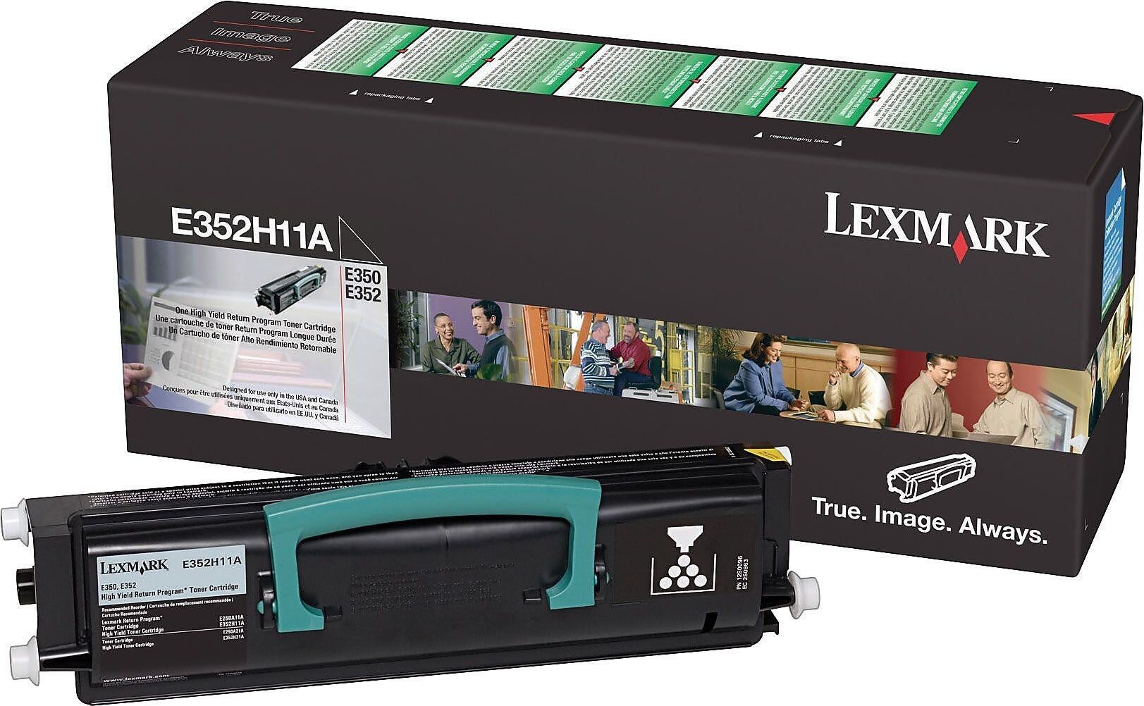 Lexmark E352H11A Black High Yield Toner Cartridge