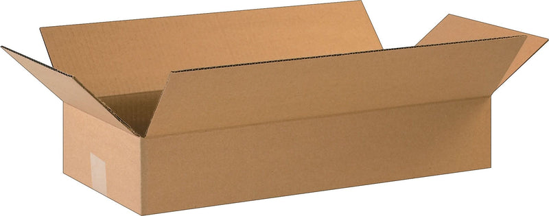 22" x 10" x 4" Shipping Boxes, 32 ECT, Brown, 25/Bundle (22104)